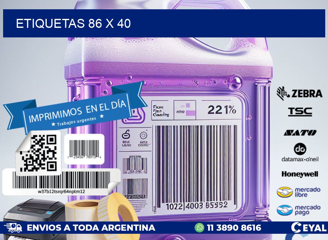 ETIQUETAS 86 x 40
