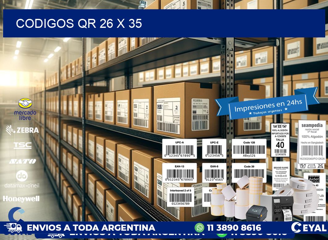 CODIGOS QR 26 x 35
