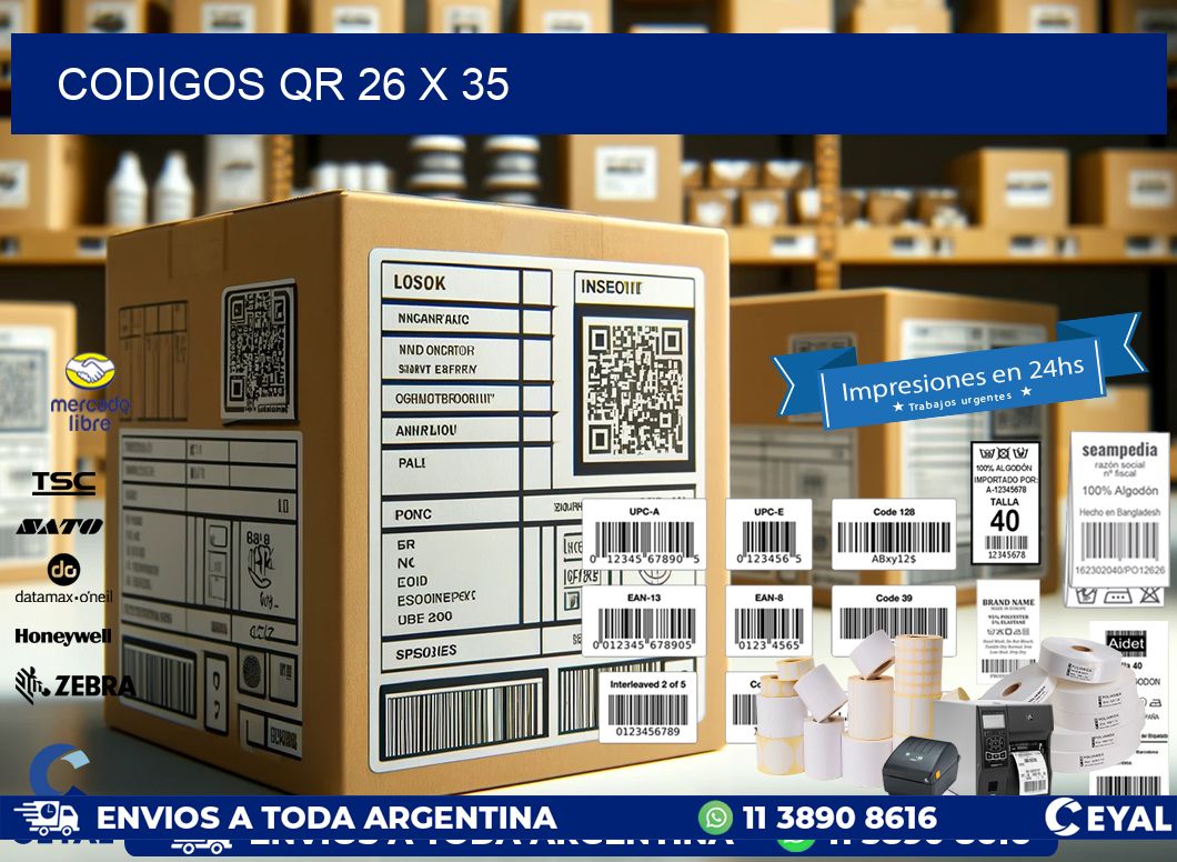 CODIGOS QR 26 x 35