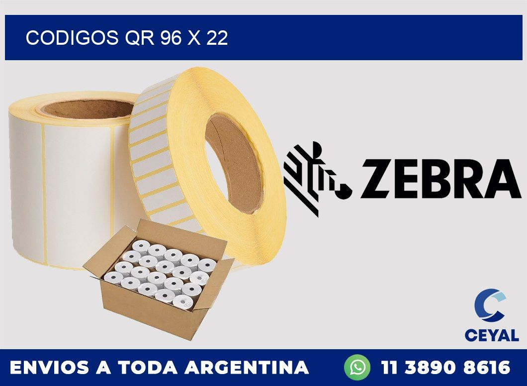 CODIGOS QR 96 x 22