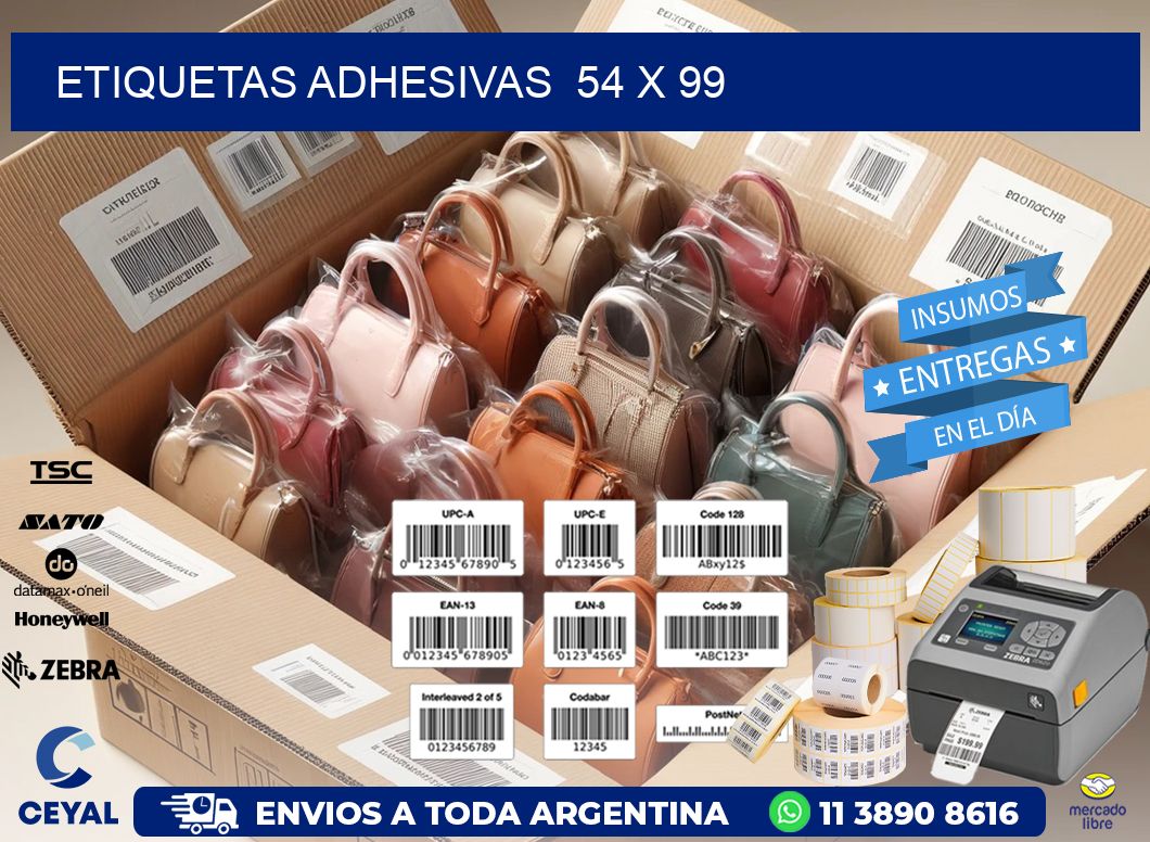 ETIQUETAS ADHESIVAS  54 x 99