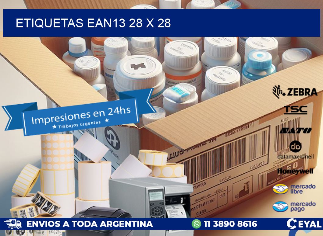 ETIQUETAS EAN13 28 x 28