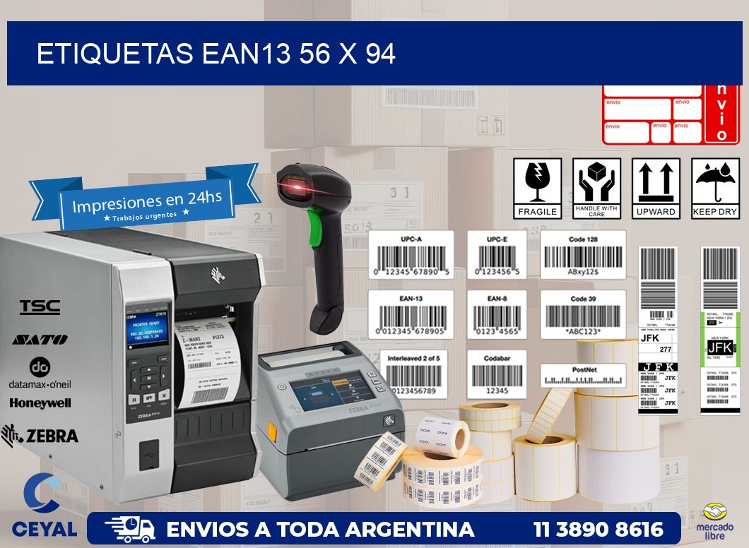 ETIQUETAS EAN13 56 x 94