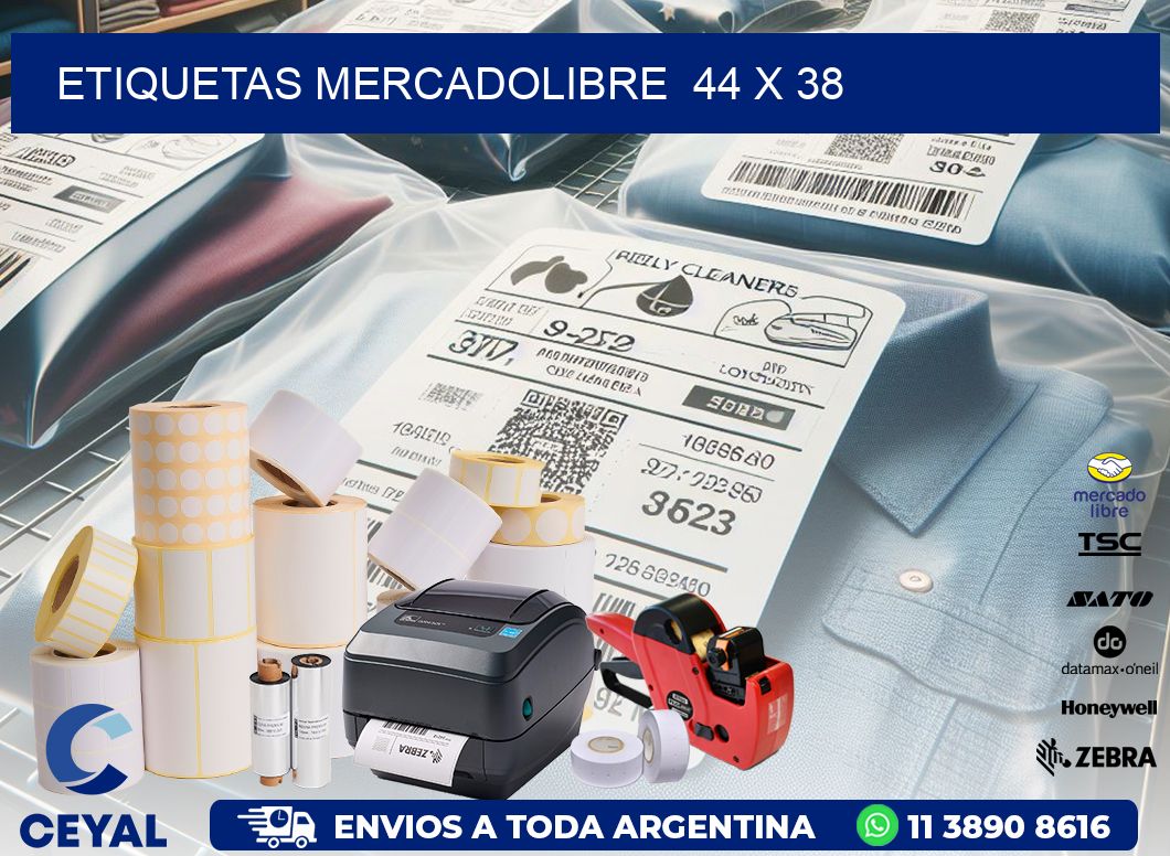 ETIQUETAS MERCADOLIBRE  44 x 38