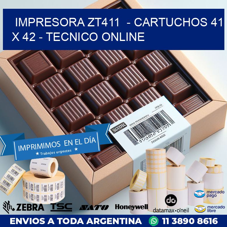 IMPRESORA ZT411  – CARTUCHOS 41 x 42 – TECNICO ONLINE
