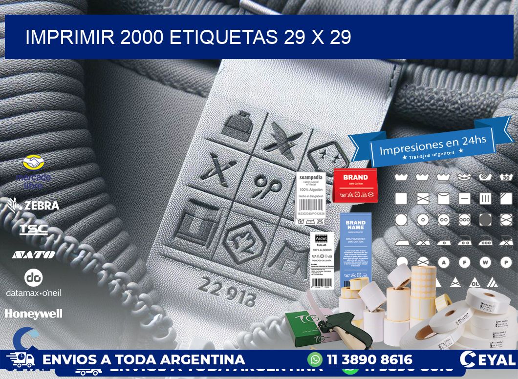 IMPRIMIR 2000 ETIQUETAS 29 x 29