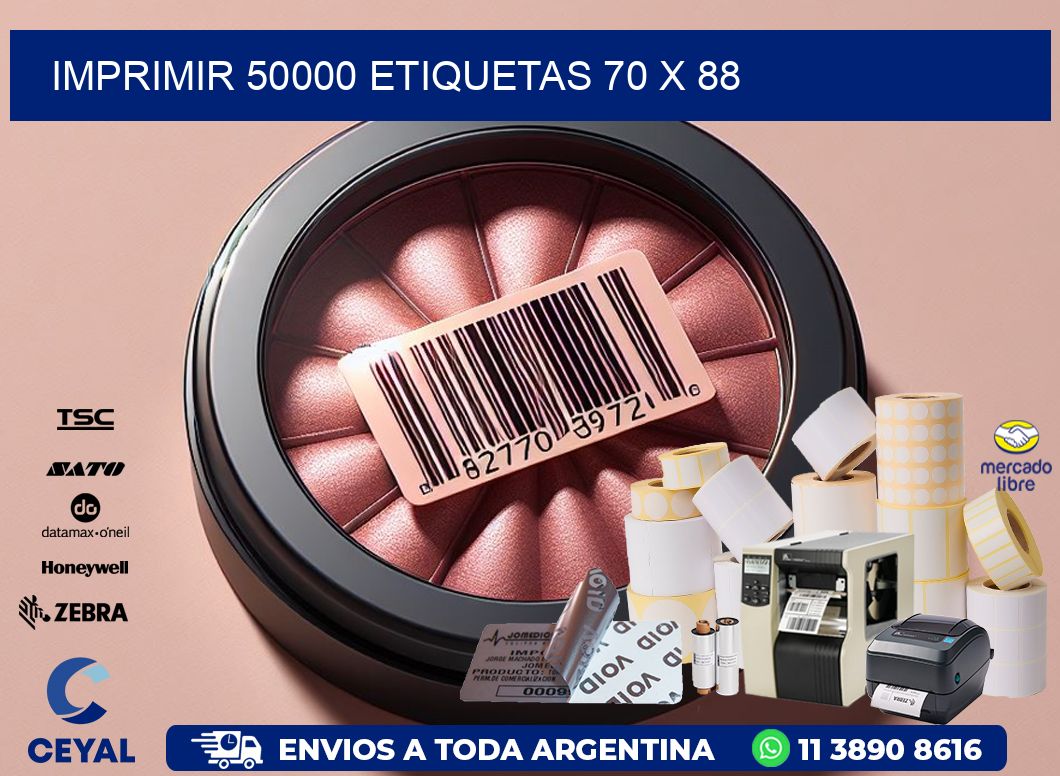 IMPRIMIR 50000 ETIQUETAS 70 x 88