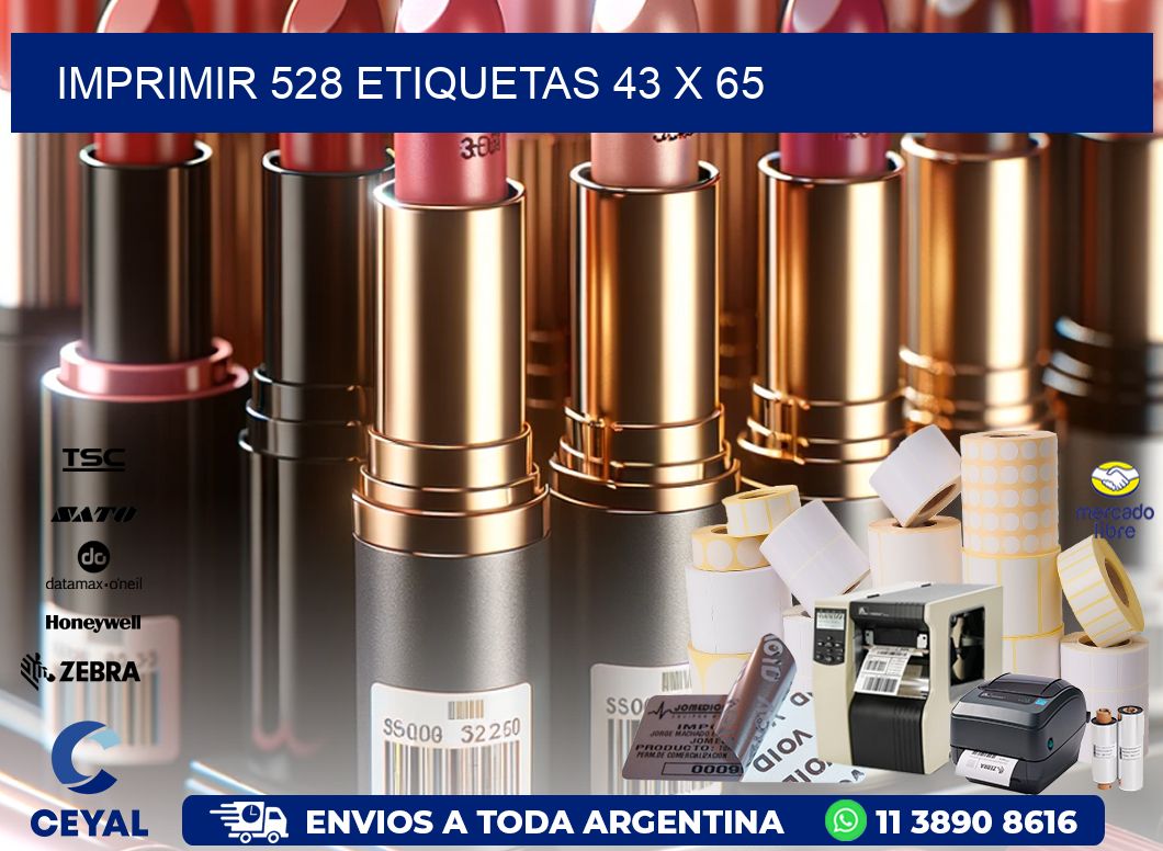 IMPRIMIR 528 ETIQUETAS 43 x 65