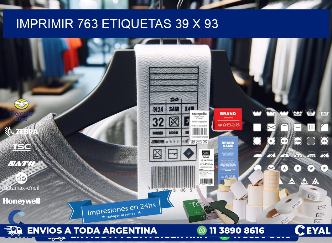 IMPRIMIR 763 ETIQUETAS 39 x 93