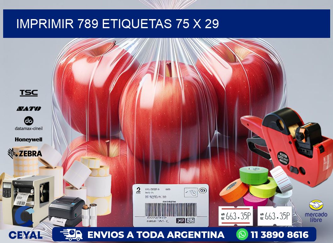 IMPRIMIR 789 ETIQUETAS 75 x 29