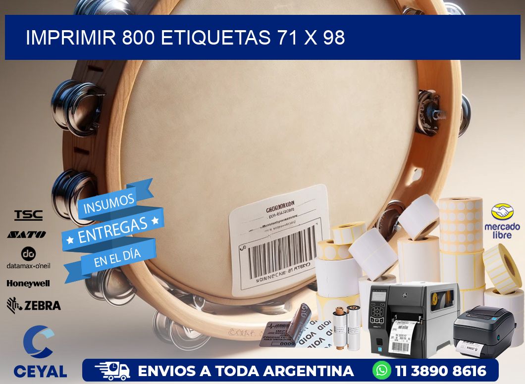 IMPRIMIR 800 ETIQUETAS 71 x 98