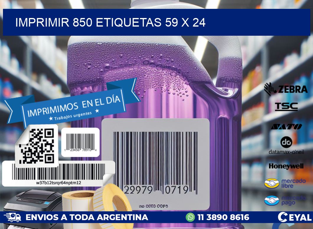 IMPRIMIR 850 ETIQUETAS 59 x 24