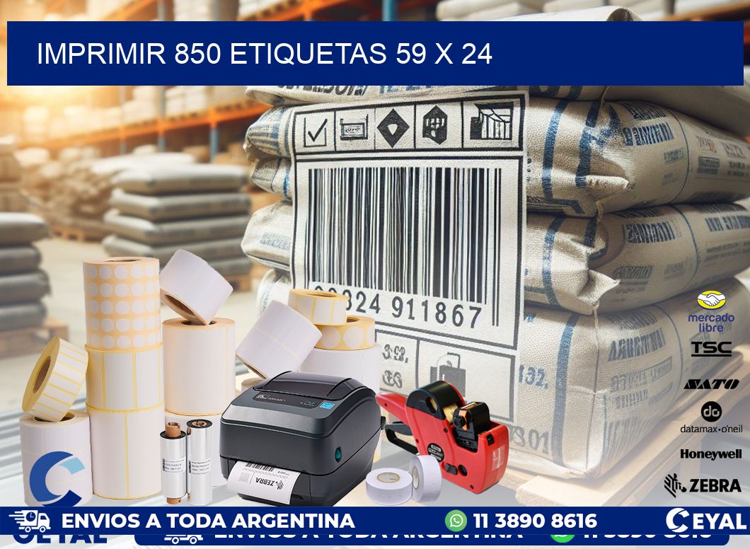 IMPRIMIR 850 ETIQUETAS 59 x 24