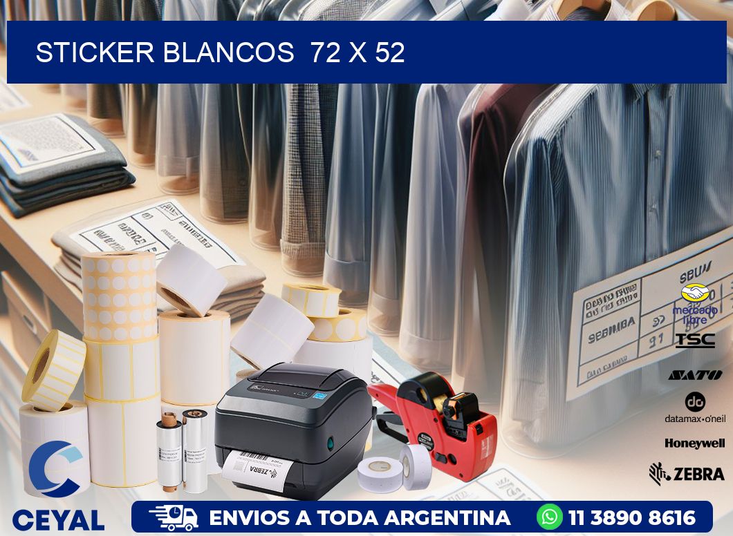 STICKER BLANCOS  72 x 52