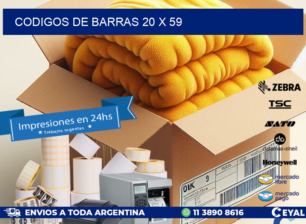 codigos de barras 20 x 59