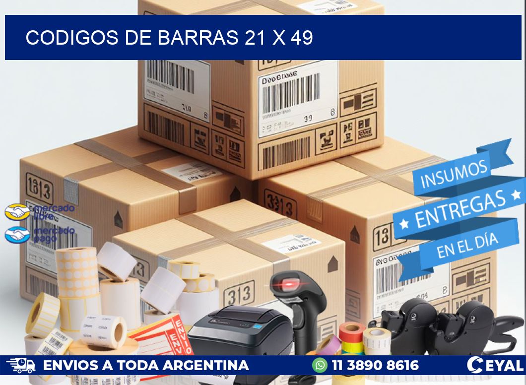 codigos de barras 21 x 49