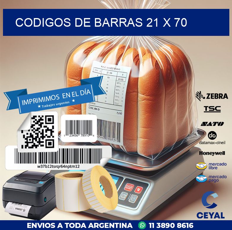 codigos de barras 21 x 70