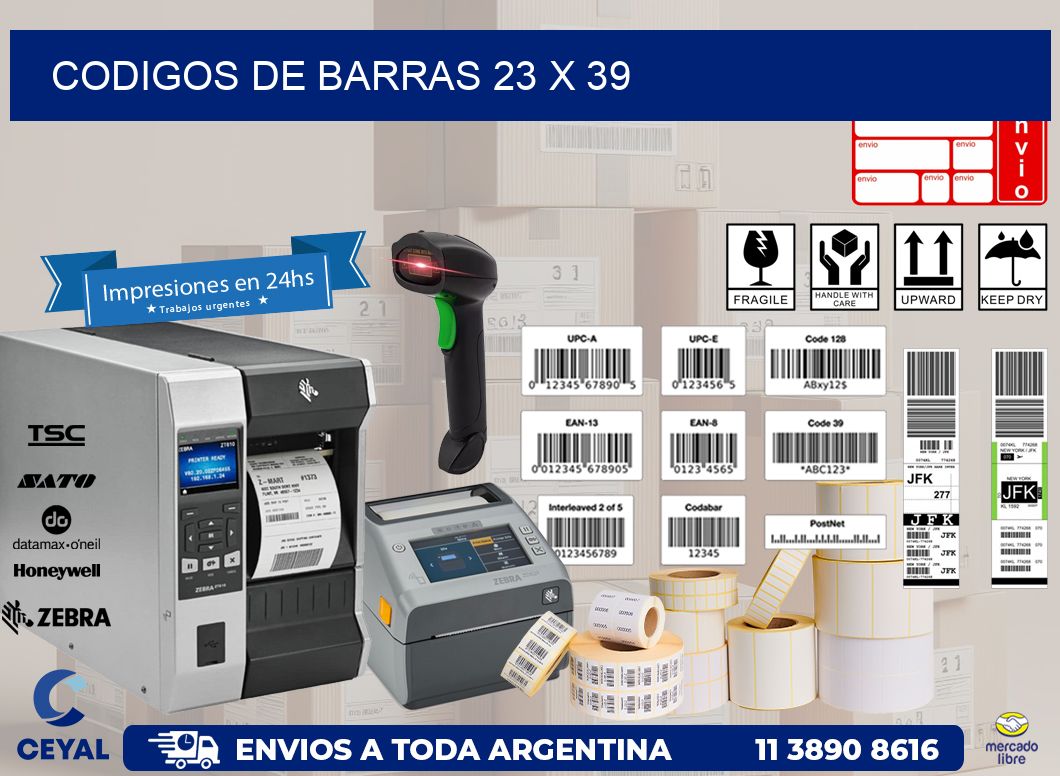 codigos de barras 23 x 39