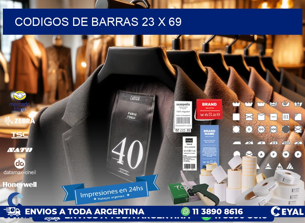 codigos de barras 23 x 69