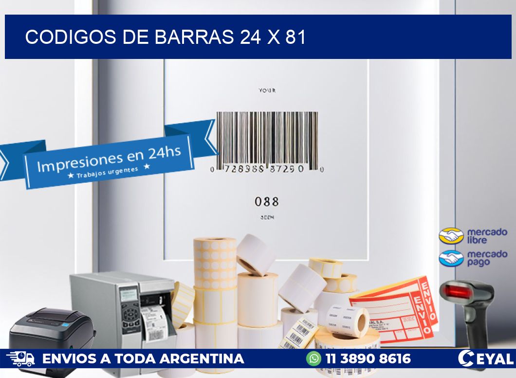 codigos de barras 24 x 81