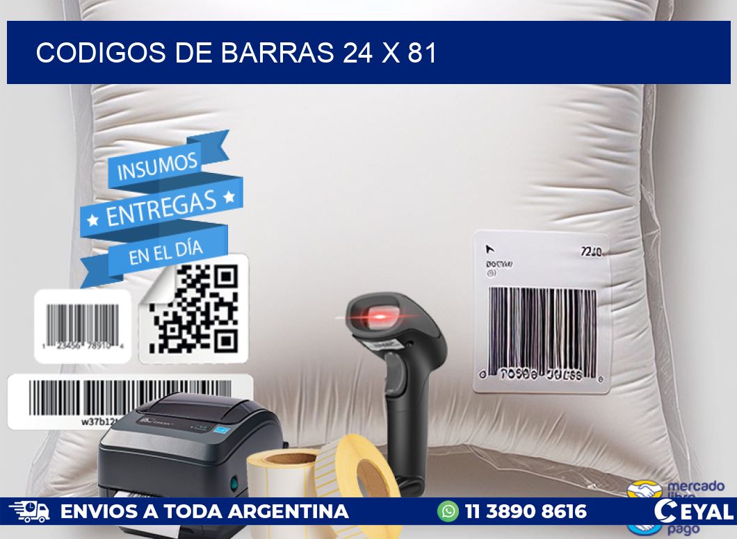 codigos de barras 24 x 81
