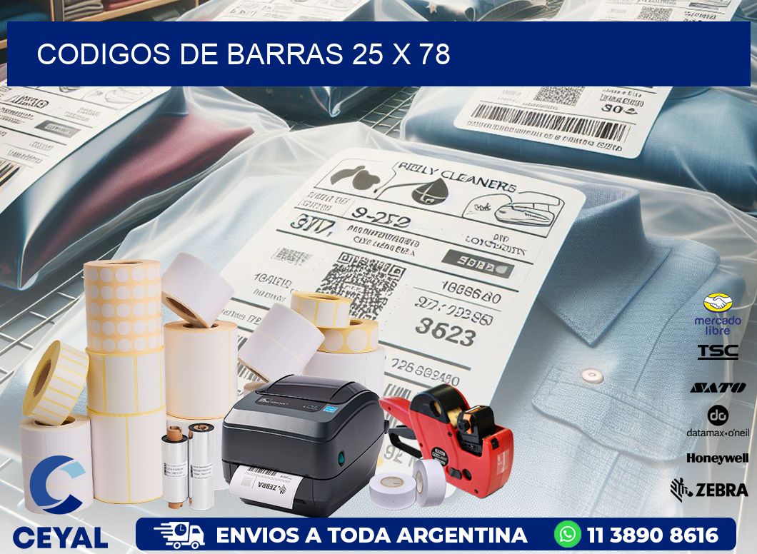 codigos de barras 25 x 78