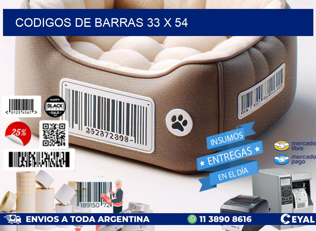 codigos de barras 33 x 54