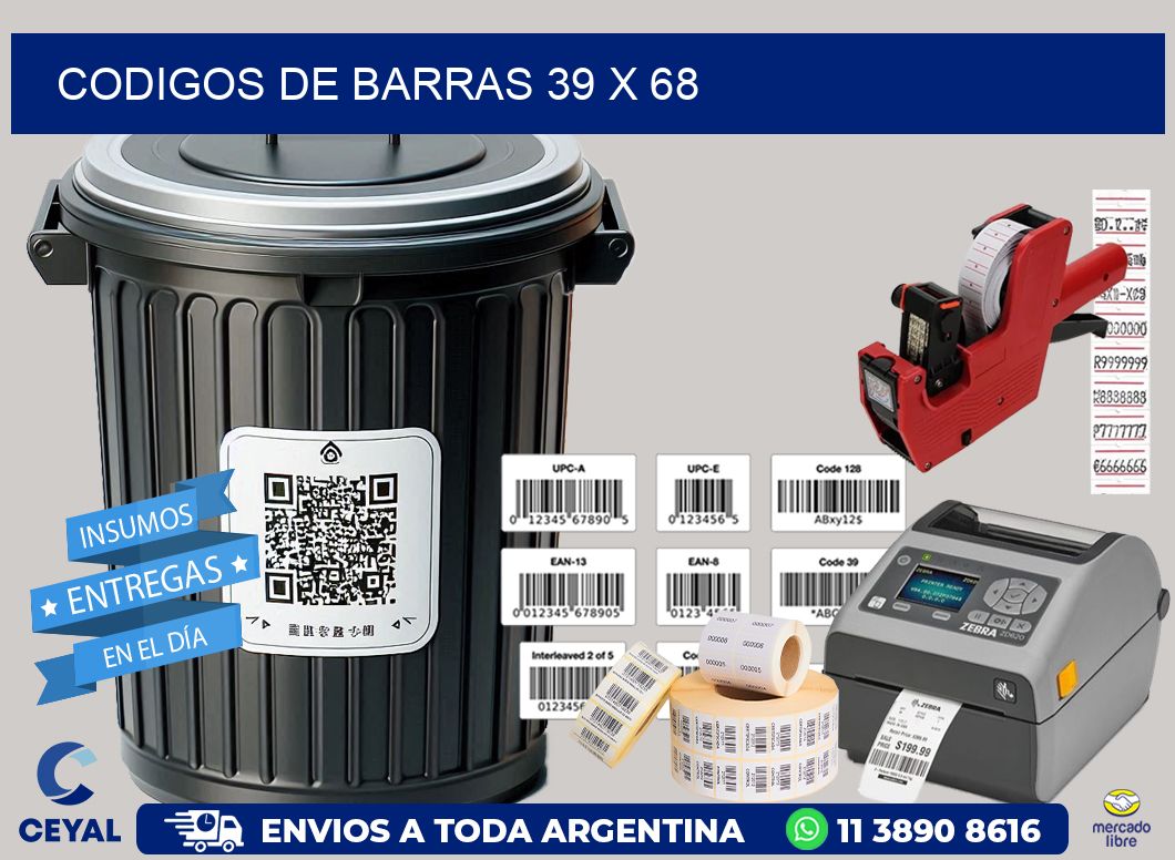 codigos de barras 39 x 68
