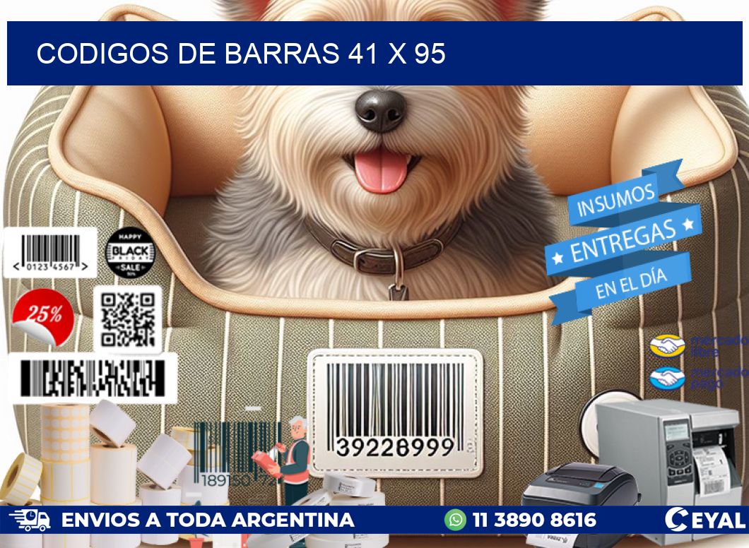 codigos de barras 41 x 95