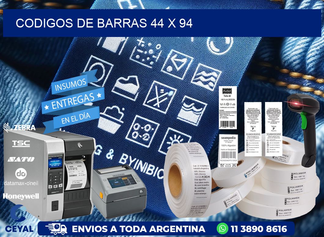 codigos de barras 44 x 94