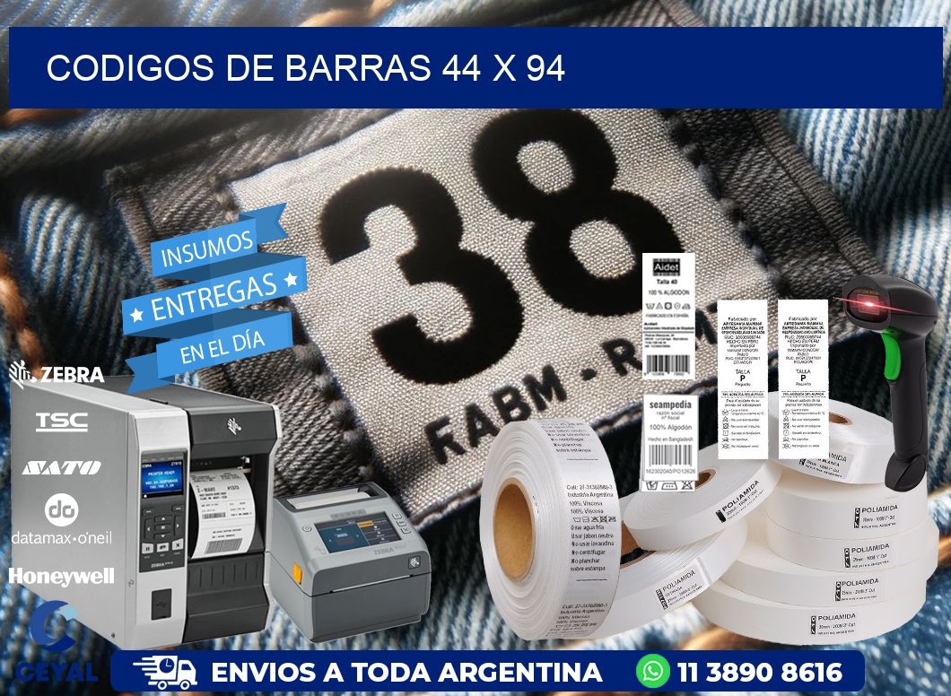 codigos de barras 44 x 94