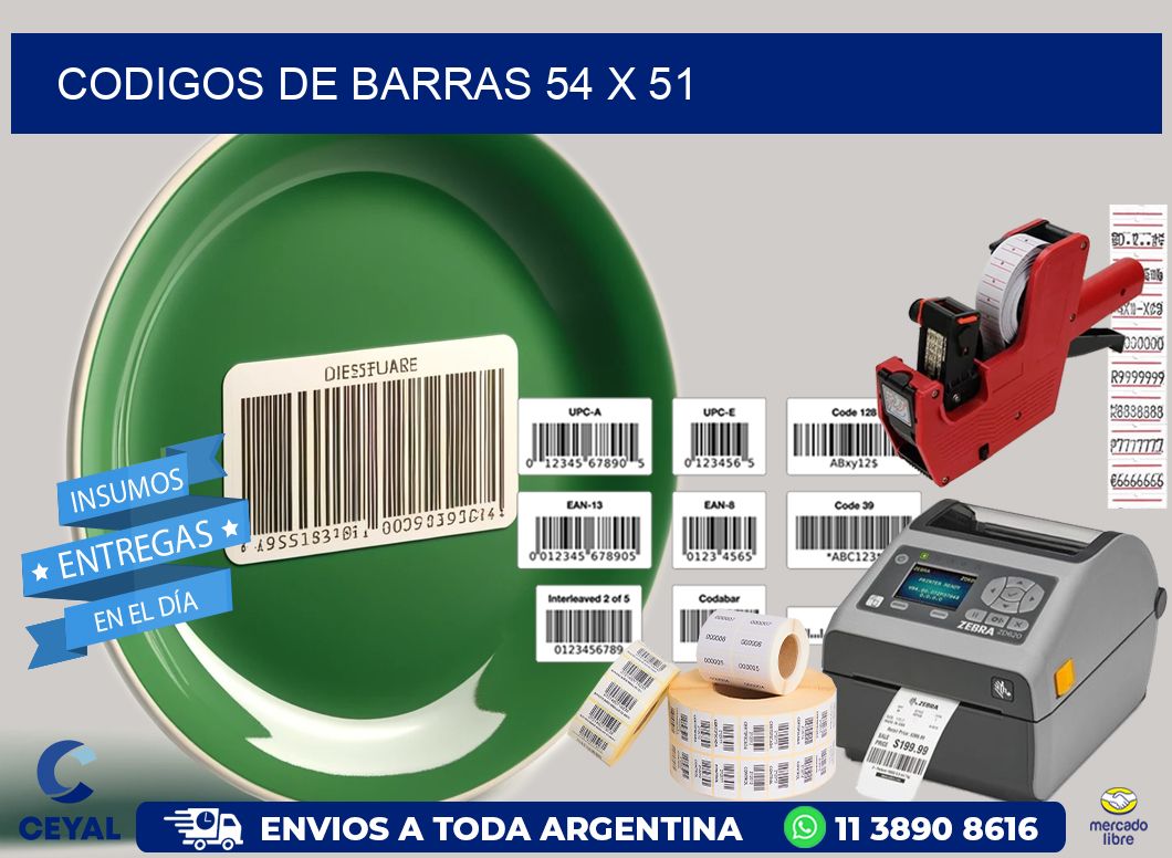 codigos de barras 54 x 51
