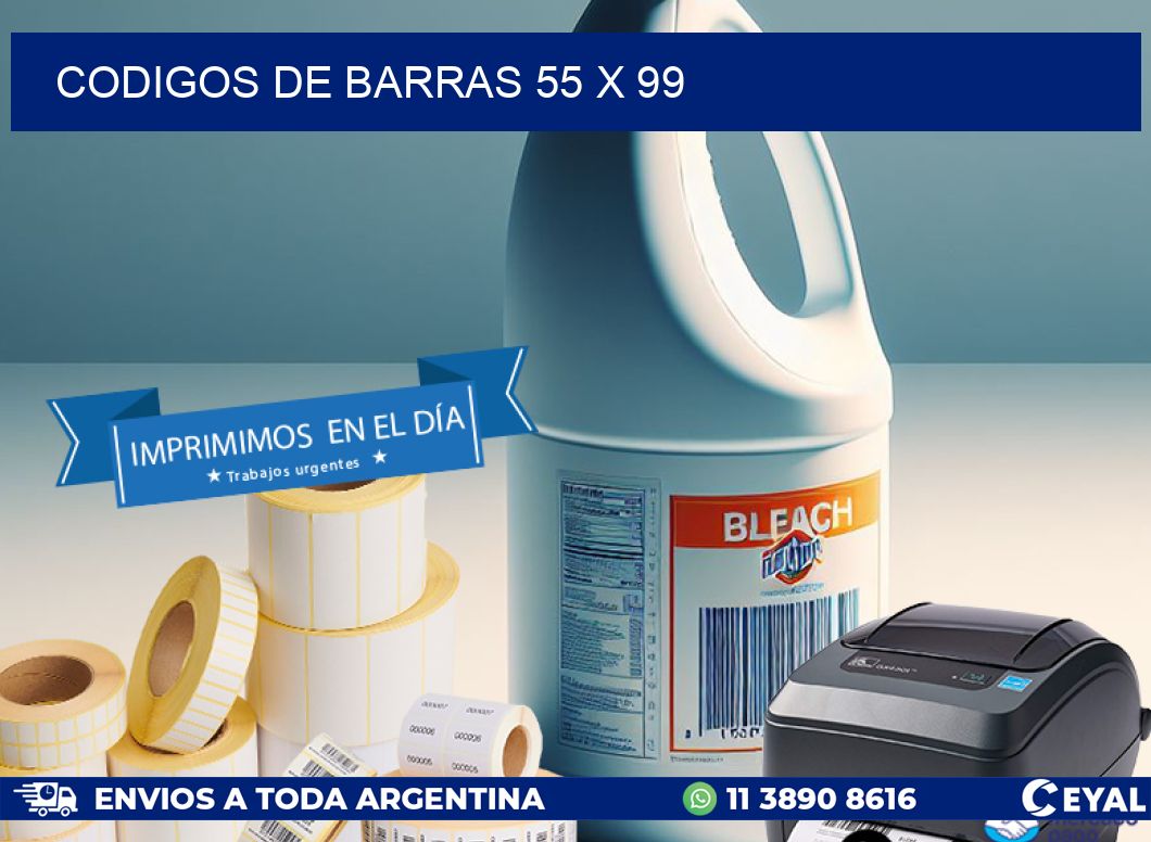 codigos de barras 55 x 99
