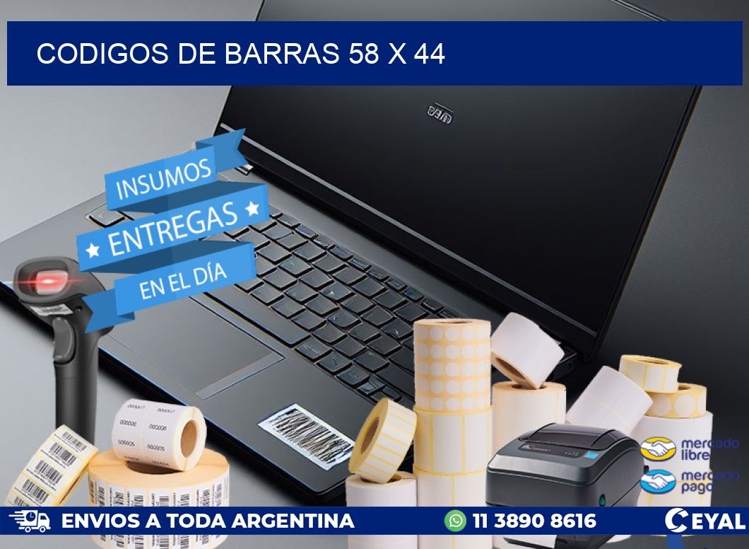 codigos de barras 58 x 44