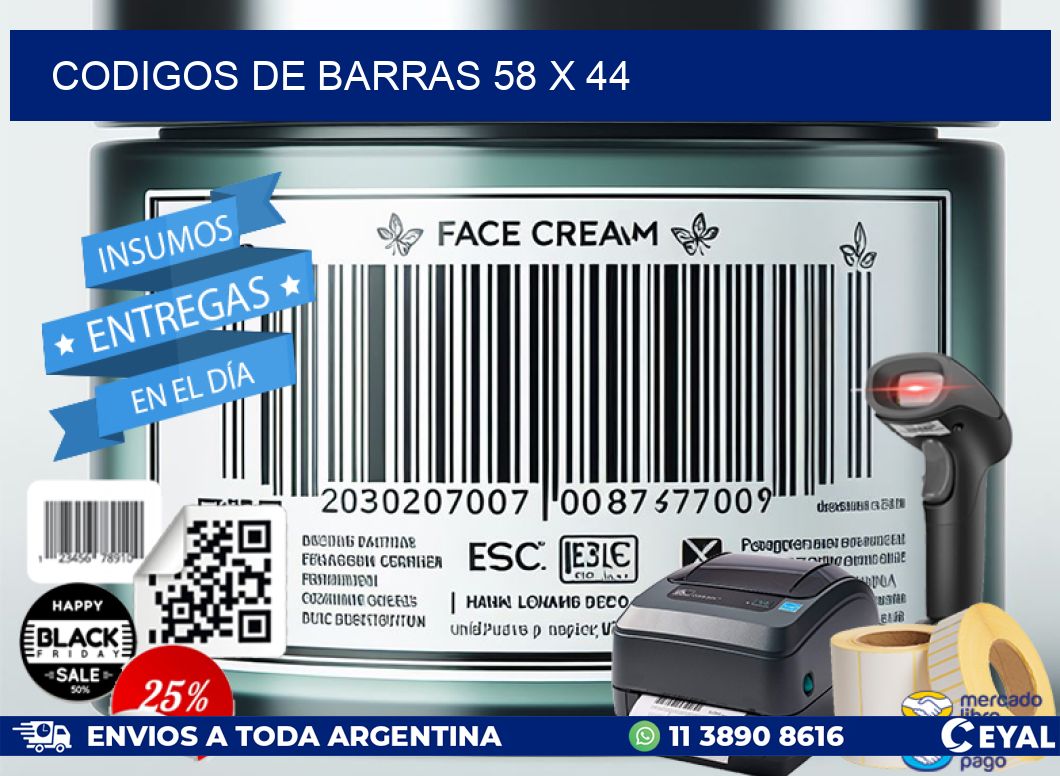 codigos de barras 58 x 44