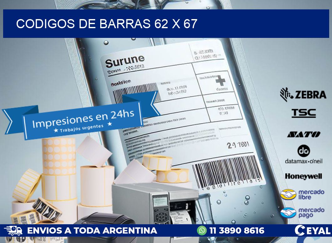 codigos de barras 62 x 67