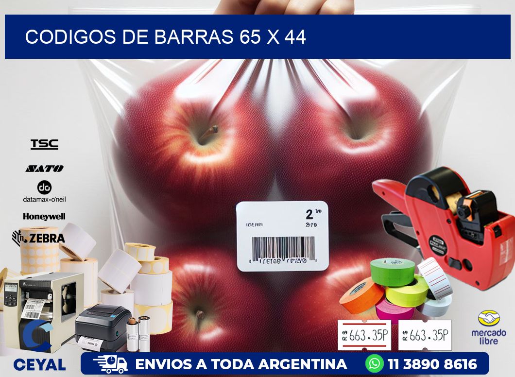 codigos de barras 65 x 44