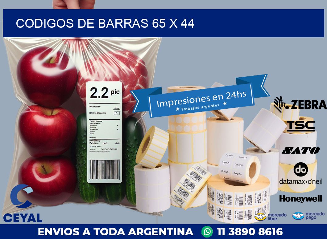 codigos de barras 65 x 44