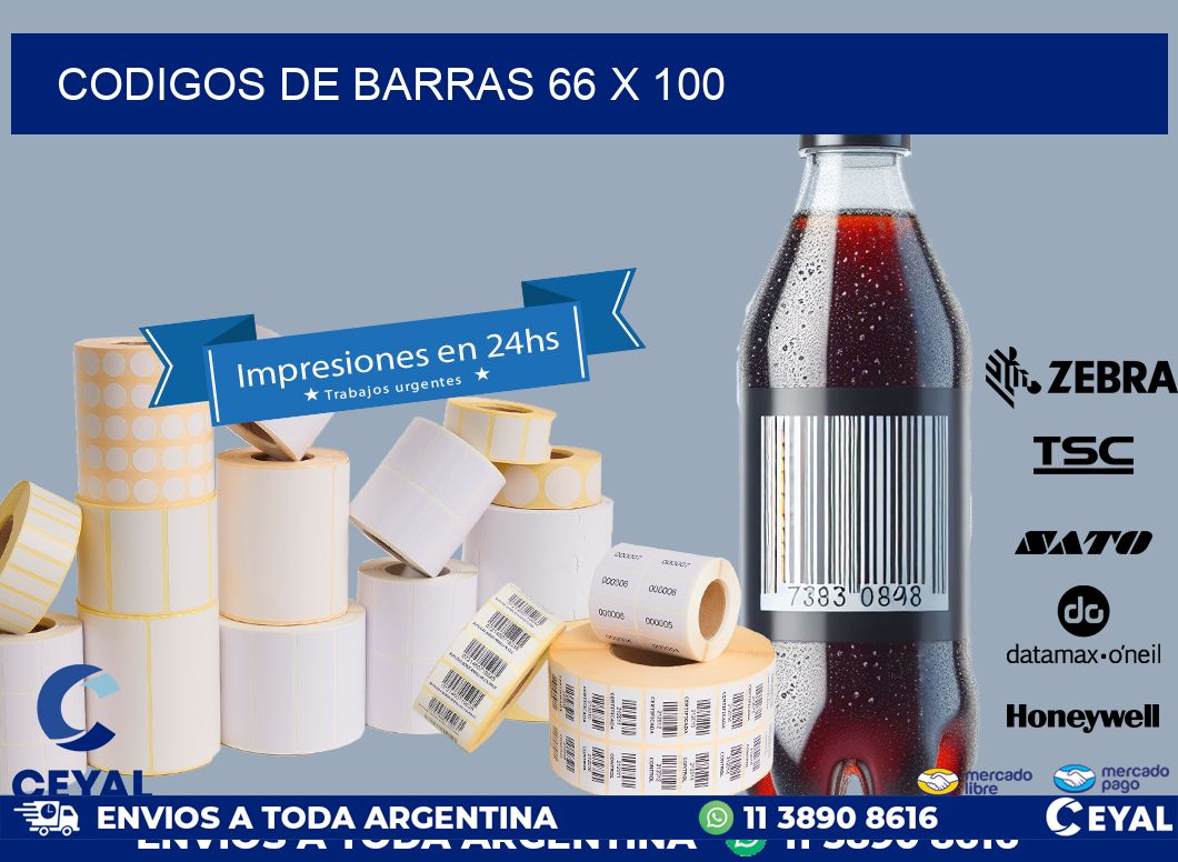 codigos de barras 66 x 100