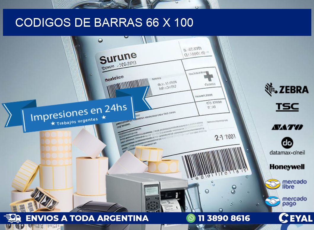 codigos de barras 66 x 100