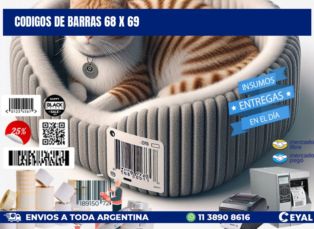 codigos de barras 68 x 69