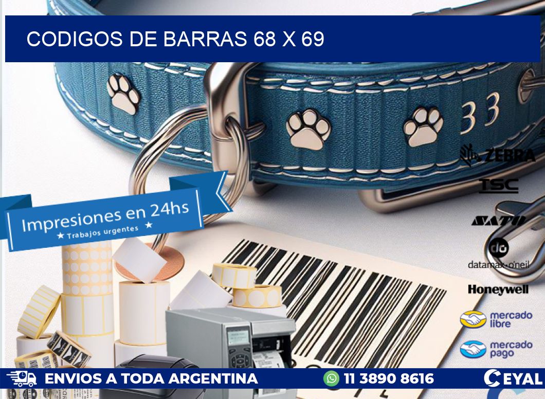 codigos de barras 68 x 69