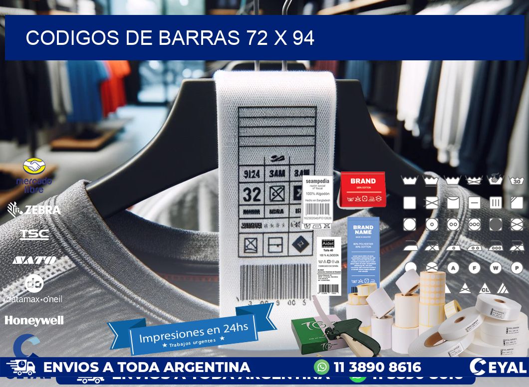 codigos de barras 72 x 94