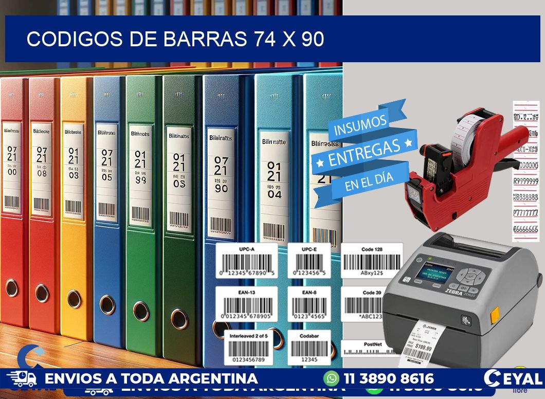 codigos de barras 74 x 90