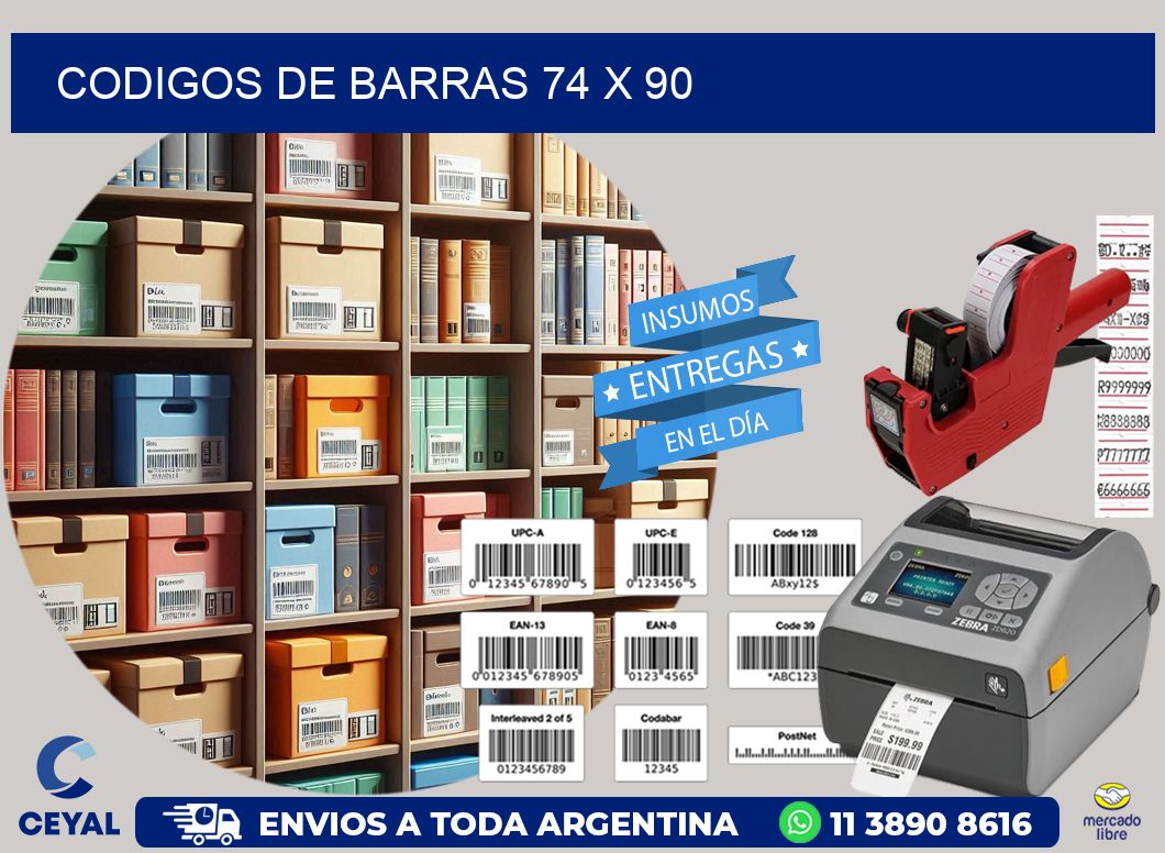 codigos de barras 74 x 90