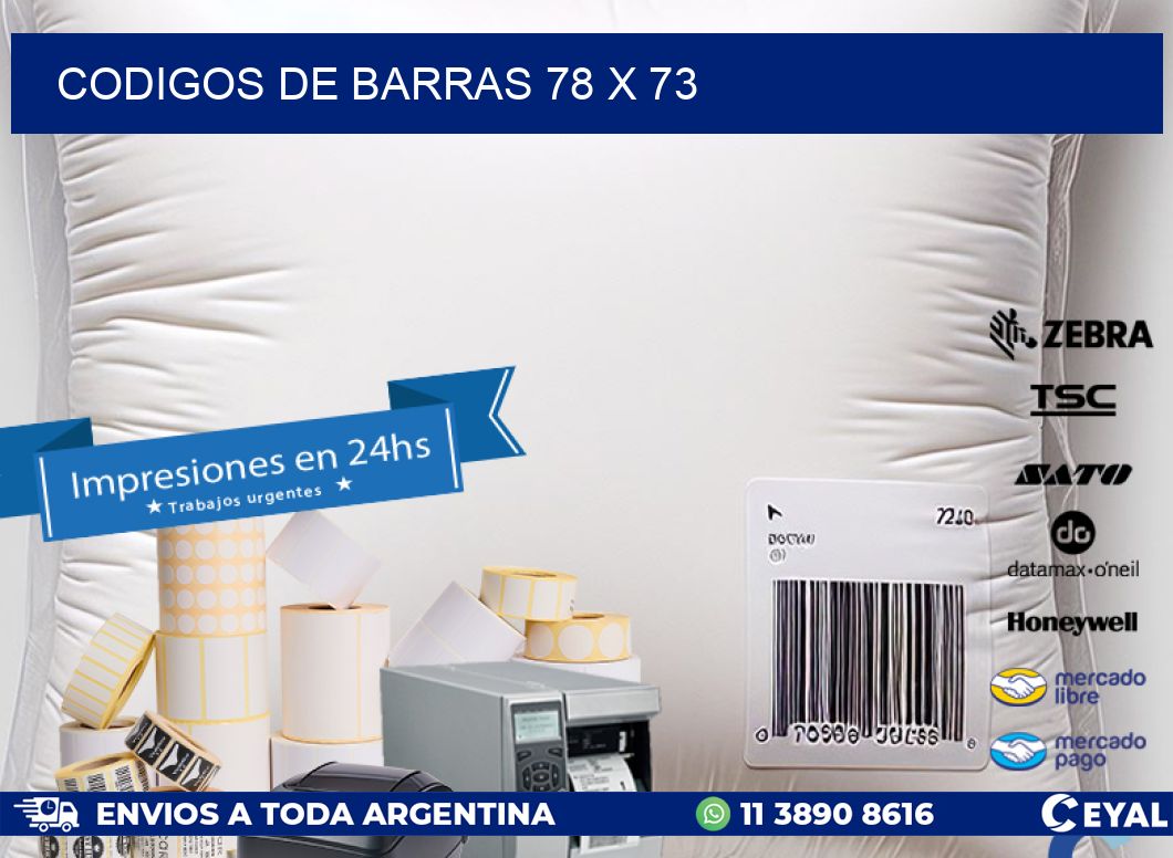 codigos de barras 78 x 73