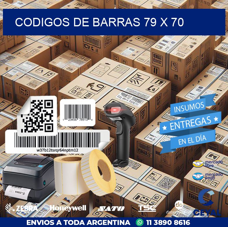 codigos de barras 79 x 70