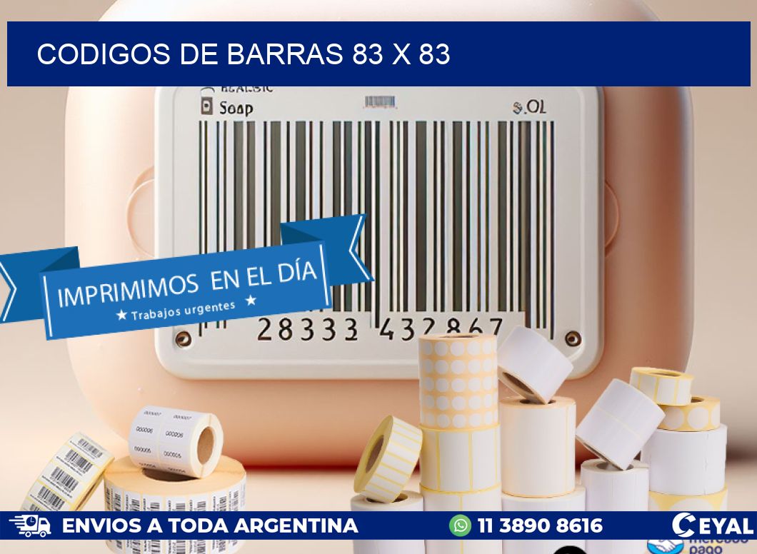 codigos de barras 83 x 83