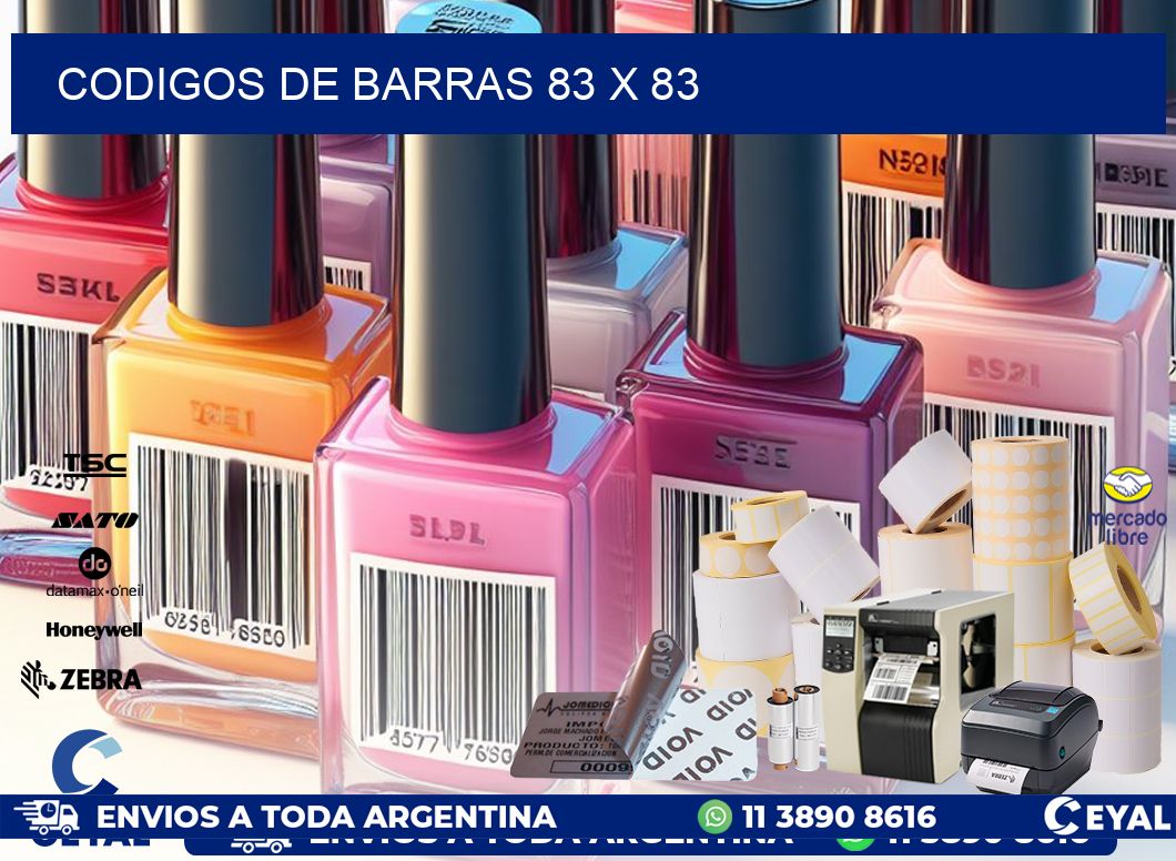 codigos de barras 83 x 83