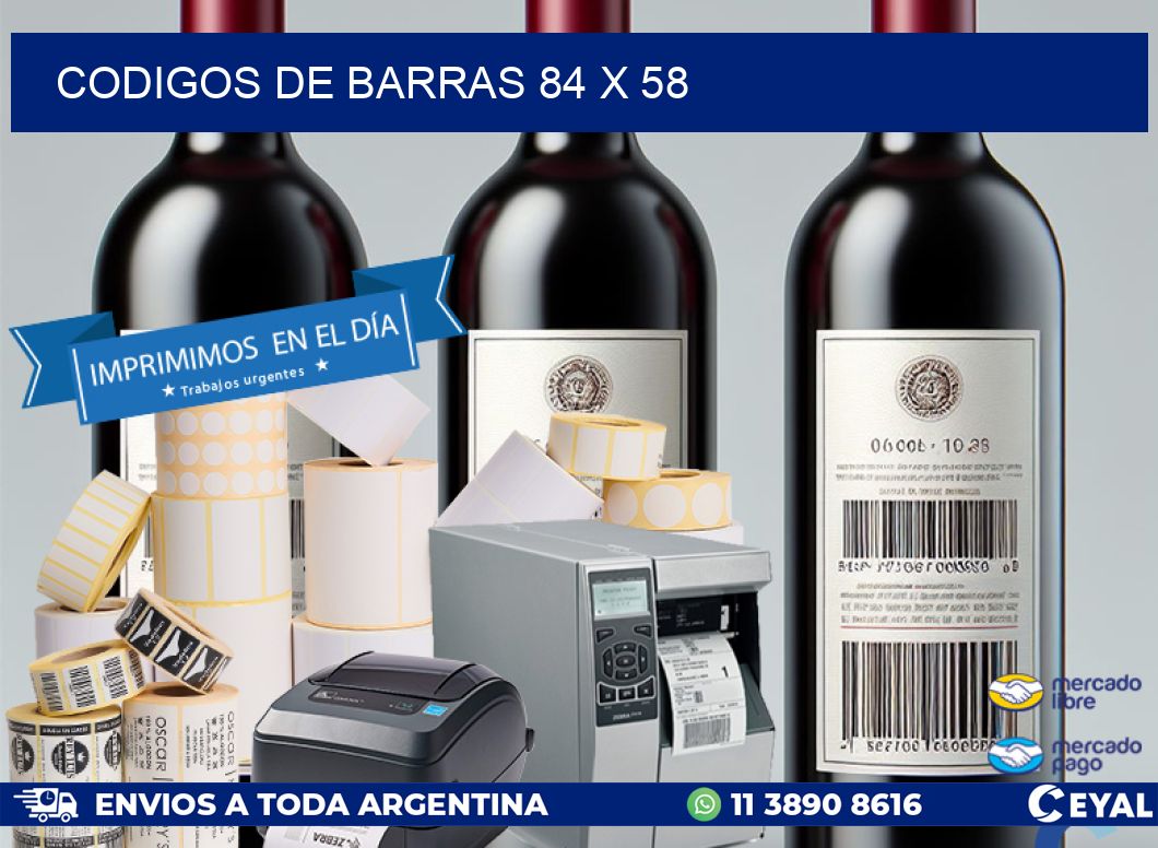 codigos de barras 84 x 58
